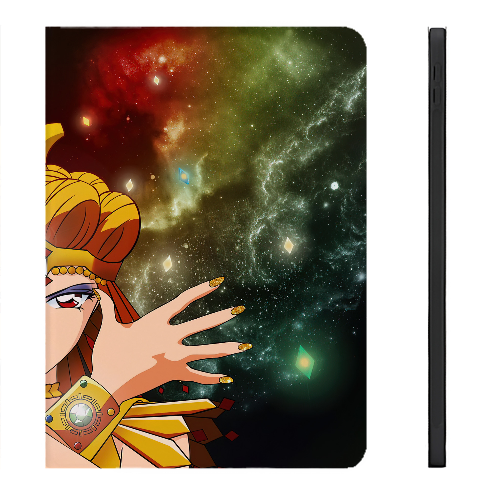 （画像用） 美少女戦士セーラームーン Sailor Moon IPadケース ペンホルダー付き ブックスタイルデザイン